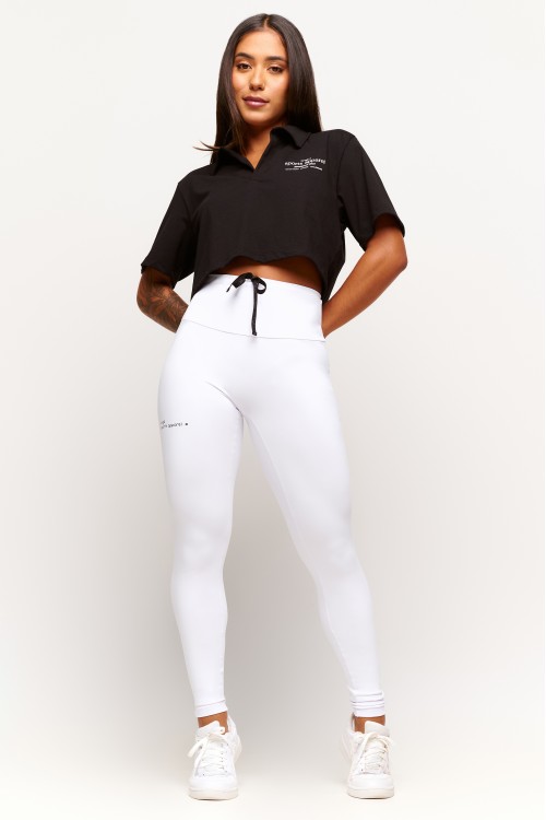 Blusa Gola Polo Preta Athleisure Group