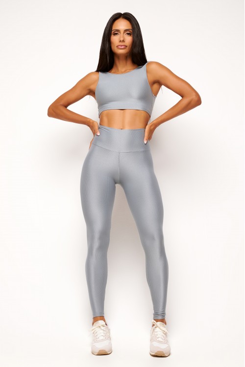 Calça Legging Platinum com cintura alta Essence