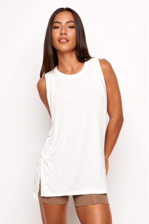 Blusa Off White Flow