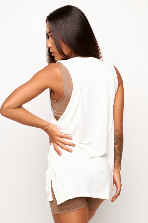 Blusa Off White Flow